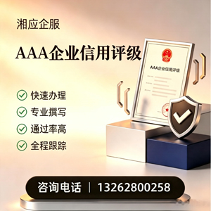 AAA企业信用评级申请服务